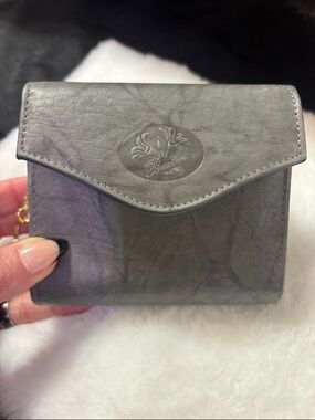 Buxton Gray Compact Fold Wallet